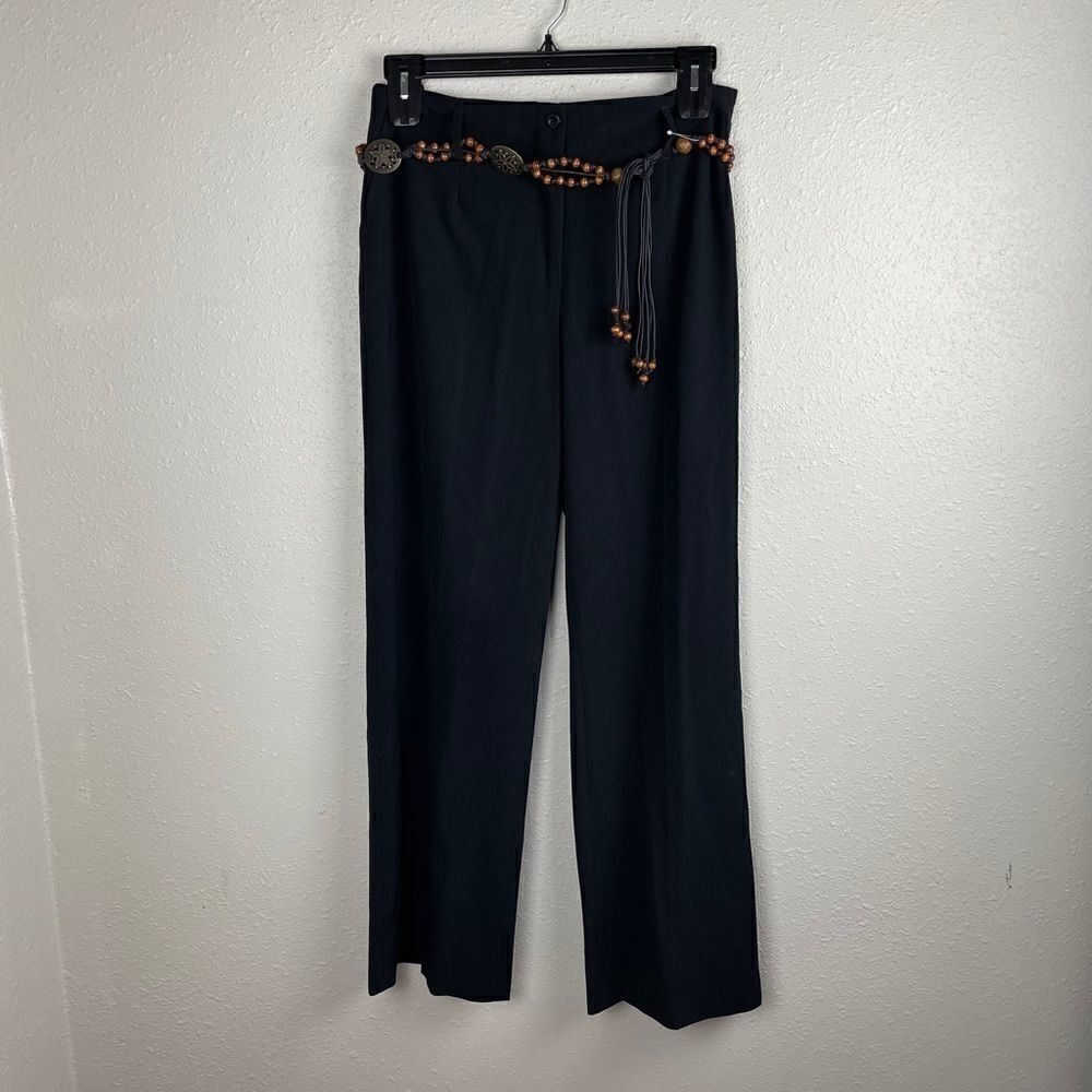 NWT Multiples Black Slacks and Belt Size 10